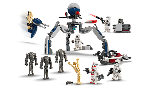 75372 Clone Trooper™ un Battle Droid™ kaujas paka