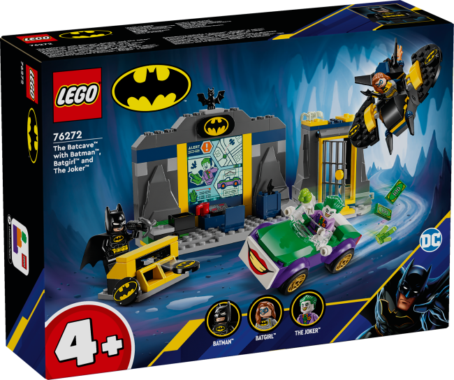 76272 Lepakkoluola, Batman™, Batgirl™ ja The Joker™