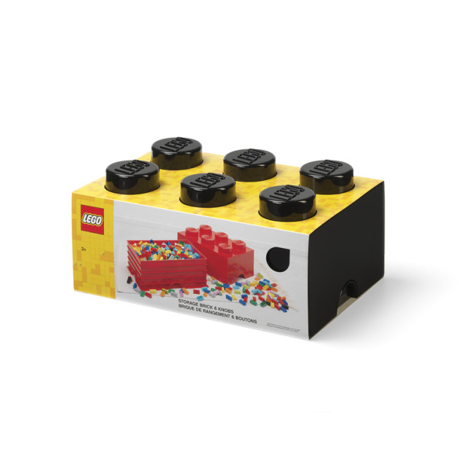 40000803 LEGO Storage Brick 6 Black