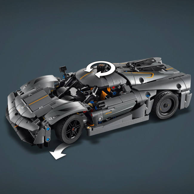 42173 Harmaa hyperauto Koenigsegg Jesko Absolut