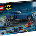 76274 LEGO Super Heroes Betmens ar Betmenauto pret Arli Kīnu un Misteru Salu