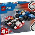 60464 LEGO  City F1®-kilpa-autot Williams Racing ja Haas F1®