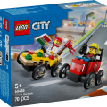 60458 LEGO  City Picu piegādes pret ugunsdzēsēju sacīkšu auto komplekts