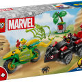 11198 LEGO Spidey Spin un Electro dinozauru transportlīdzekļu pakaļdzīšanās