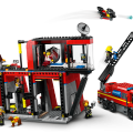 60414 LEGO  City Ugunsdzēsēju depo un ugunsdzēsēju auto