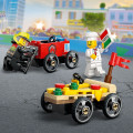 60458 LEGO  City Picu piegādes pret ugunsdzēsēju sacīkšu auto komplekts