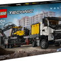 42175 LEGO Technic Kravas auto Volvo FMX un elektriskais ekskavators EC230